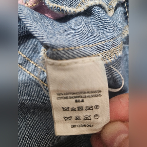 Free People 'Women's Size 4 Dark Denim Distressed - Picture 6 of 7